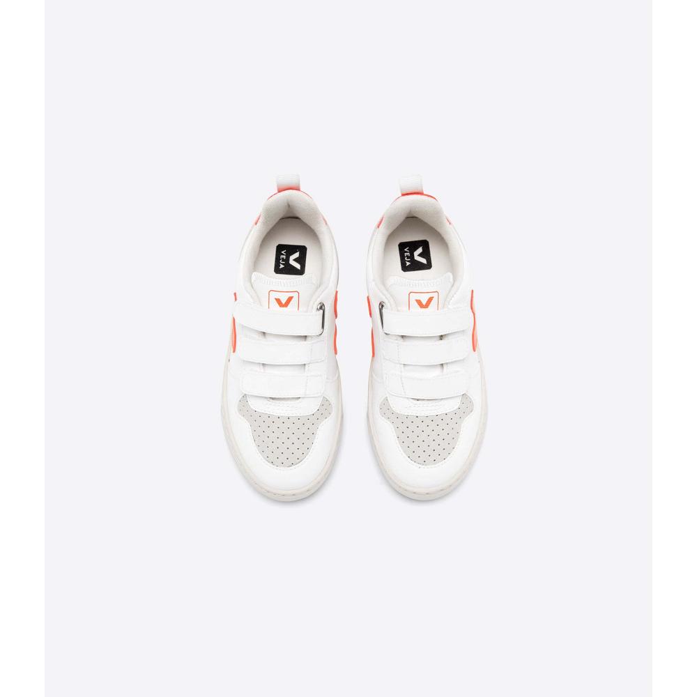 Veja V-10 CWL Kids' Shoes White/Yellow | CA 783PJJ